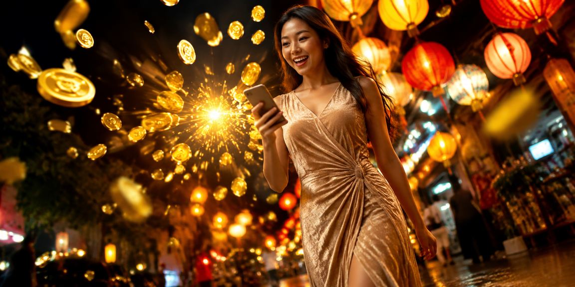 Người dùng trải nghiệm casino mobile tại chợ đêm vịnh Hạ Long