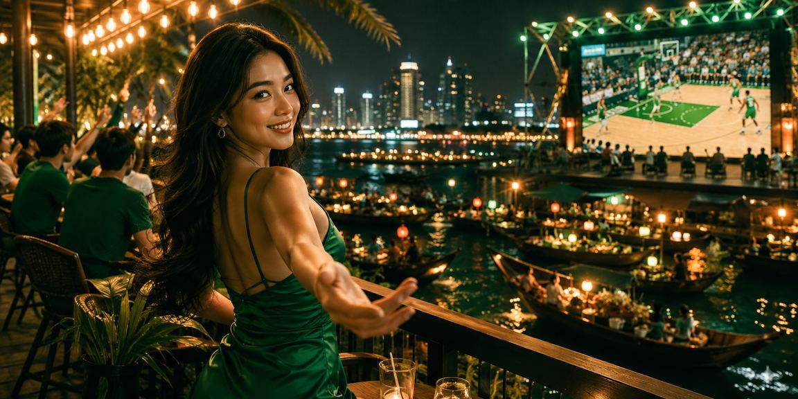 Người hâm mộ bóng rổ tại Hà Nội theo dõi và đặt cược thể thao qua điện thoại trong quán cà phê