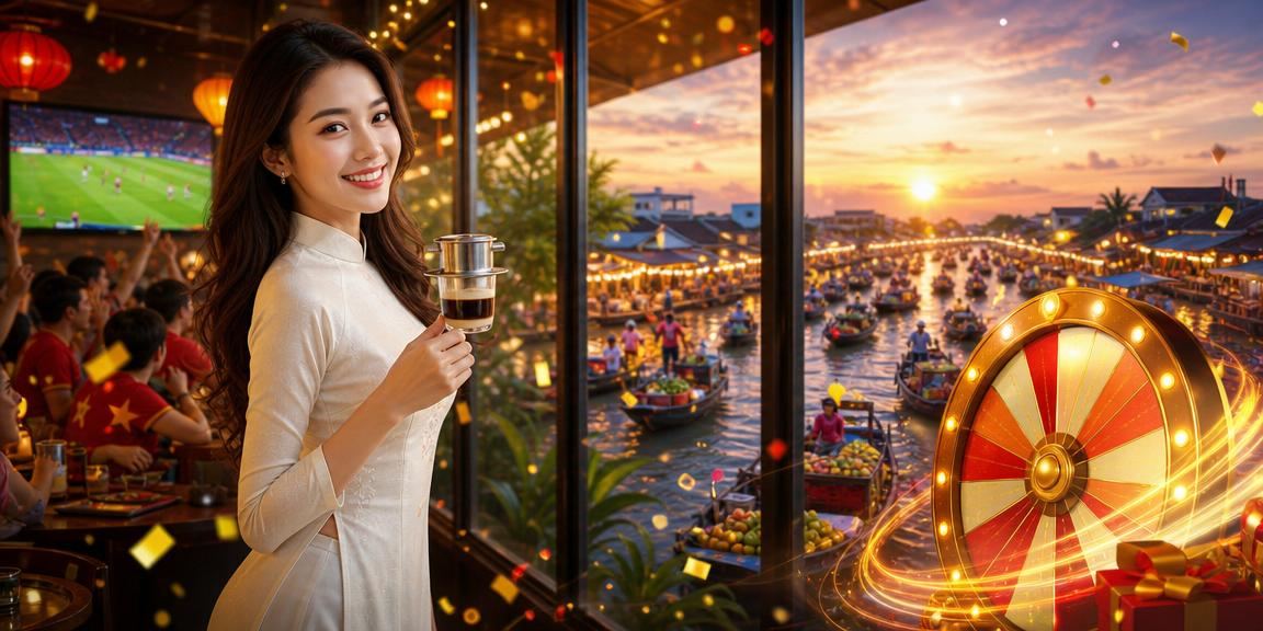 Người chơi thưởng thức roulette tại quán cà phê ở Hội An qua thiết bị di động